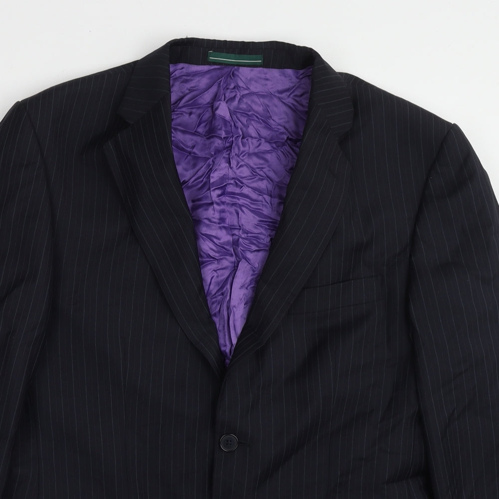 Mens UK Size 40 Greenwoods Regular Black Suit Jacket