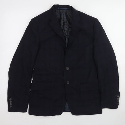 Mens UK Size 38 Marks and Spencer Regular Blue Suit Jacket