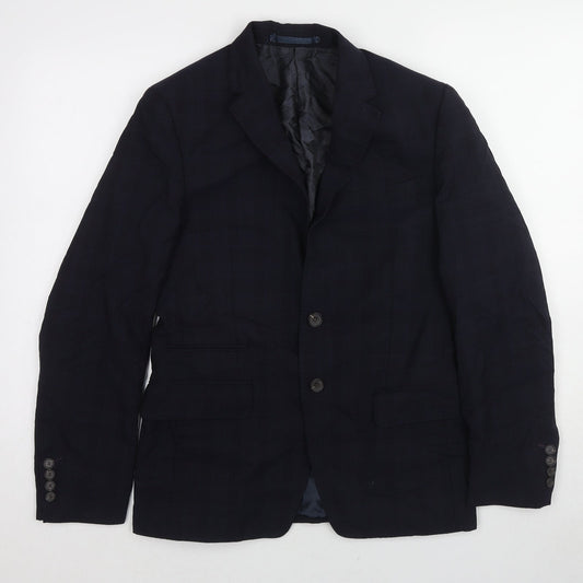 Mens UK Size 38 Marks and Spencer Regular Blue Suit Jacket