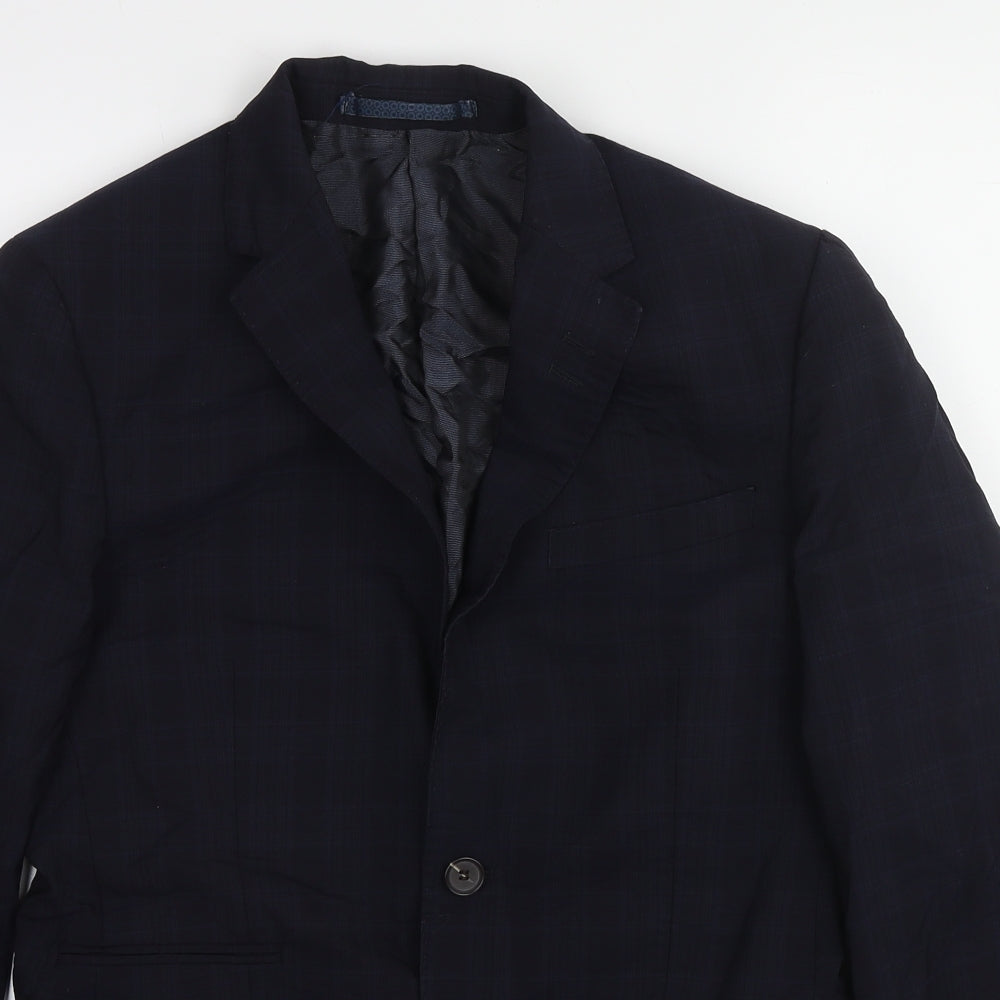 Mens UK Size 38 Marks and Spencer Regular Blue Suit Jacket