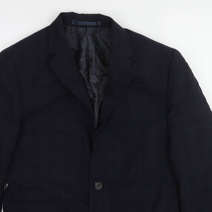 Mens UK Size 38 Marks and Spencer Regular Blue Suit Jacket