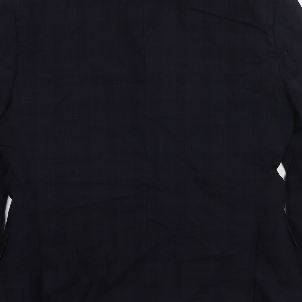 Mens UK Size 38 Marks and Spencer Regular Blue Suit Jacket