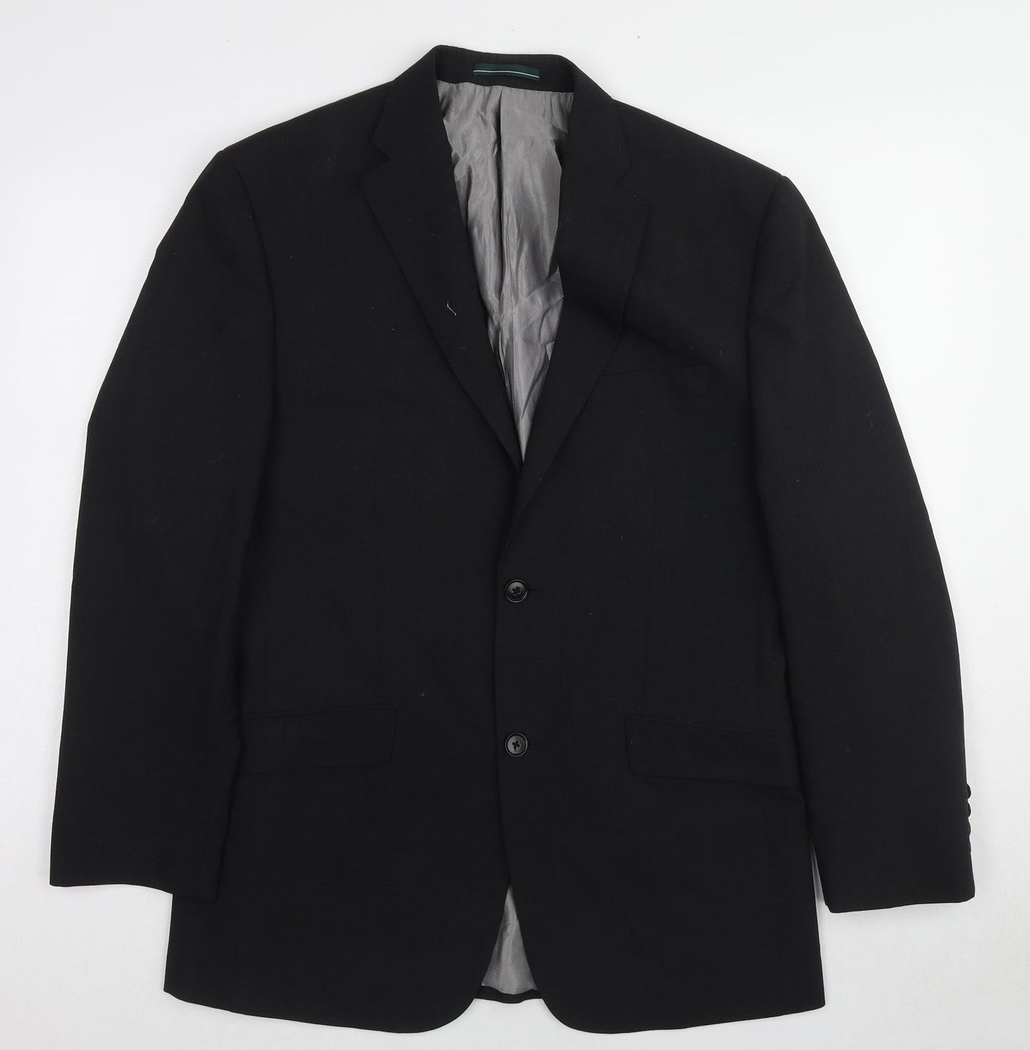 Mens UK Size 38 Greenwoods Regular Black Suit Jacket