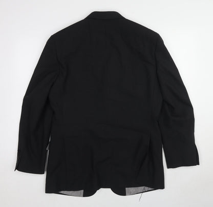 Mens UK Size 38 Greenwoods Regular Black Suit Jacket