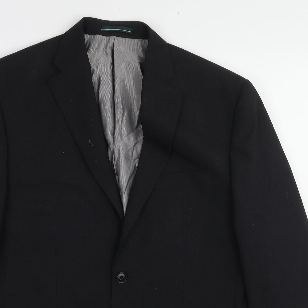 Mens UK Size 38 Greenwoods Regular Black Suit Jacket