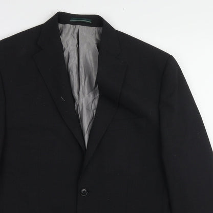 Mens UK Size 38 Greenwoods Regular Black Suit Jacket