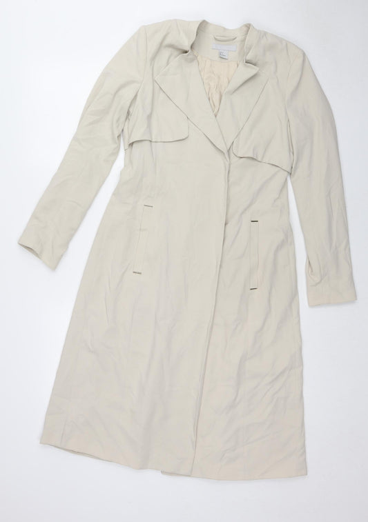Womens UK Size 6 H&M Beige Trench Coat