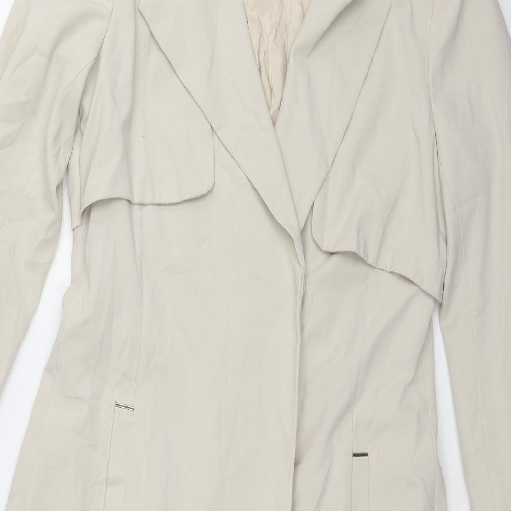Womens UK Size 6 H&M Beige Trench Coat
