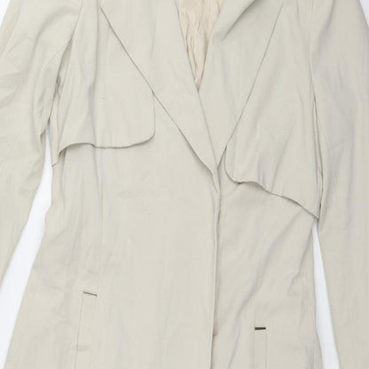 Womens UK Size 6 H&M Beige Trench Coat