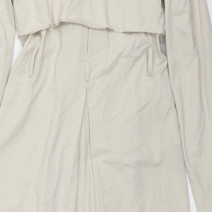 Womens UK Size 6 H&M Beige Trench Coat