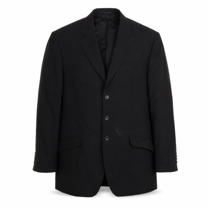 Michael Oliver Mens Black Polyester Jacket Suit Jacket Size 42 Regular