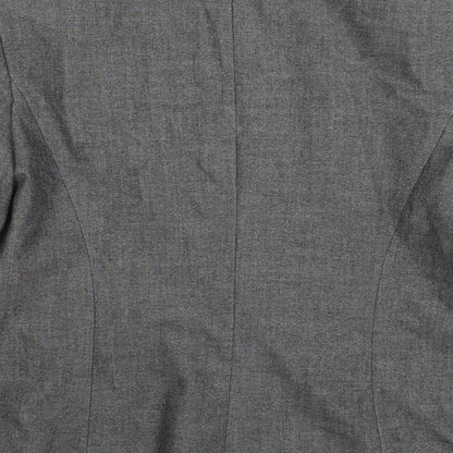 Marks and Spencer Womens Grey Polyester Jacket Blazer Size 14