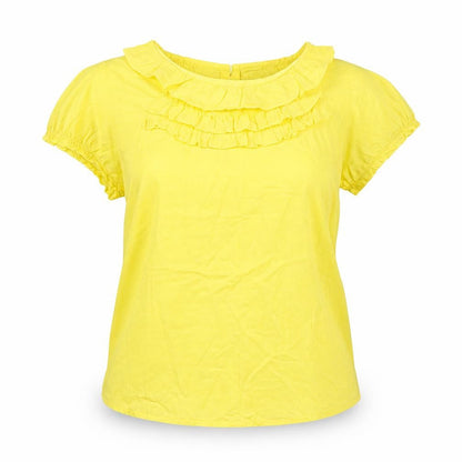 Womens UK Size 8 Oasis Yellow Basic Blouse