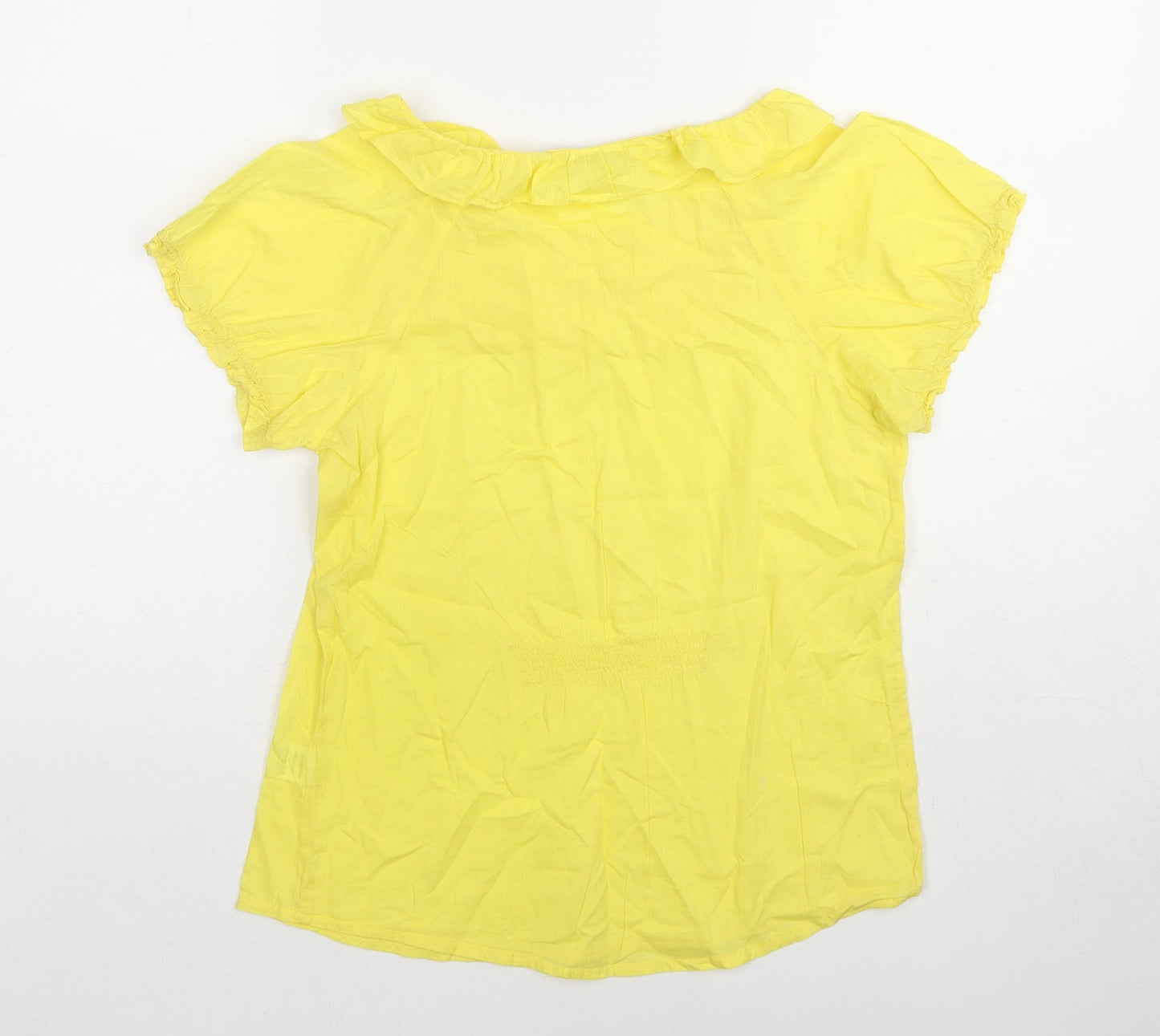 Womens UK Size 8 Oasis Yellow Basic Blouse