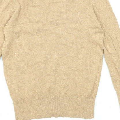 Womens UK Size S Zara Beige Pullover Jumper