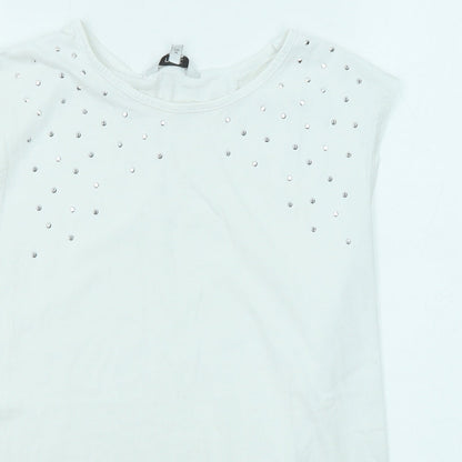 Womens UK Size 8 NEXT White Basic Tank