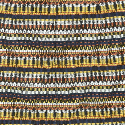 Mango Womens Multicoloured Geometric Cotton A-Line Skirt Size 10 Zip