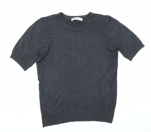 Womens UK Size M Zara Grey Pullover Jumper