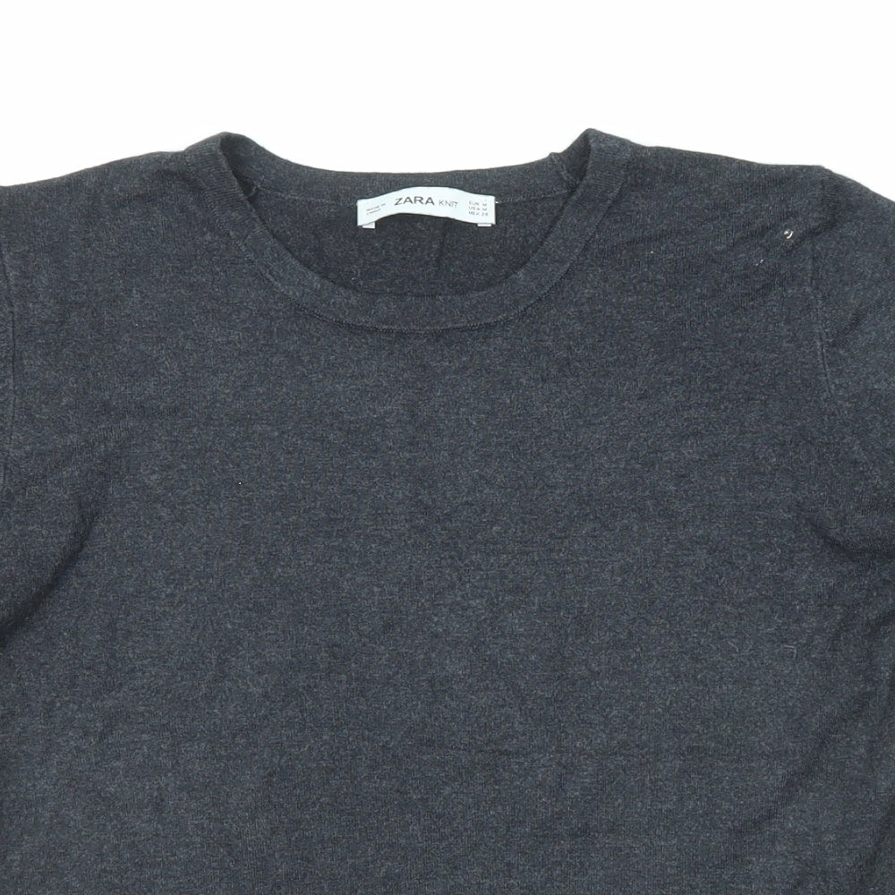 Womens UK Size M Zara Grey Pullover Jumper
