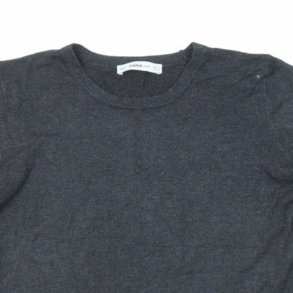 Womens UK Size M Zara Grey Pullover Jumper