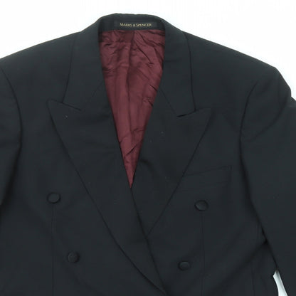 Mens UK Size 40 Marks and Spencer Regular Black Suit Jacket
