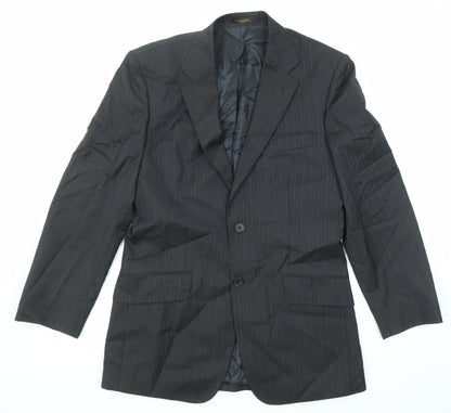 Mens UK Size 38 Simon Carter Regular Black Suit Jacket