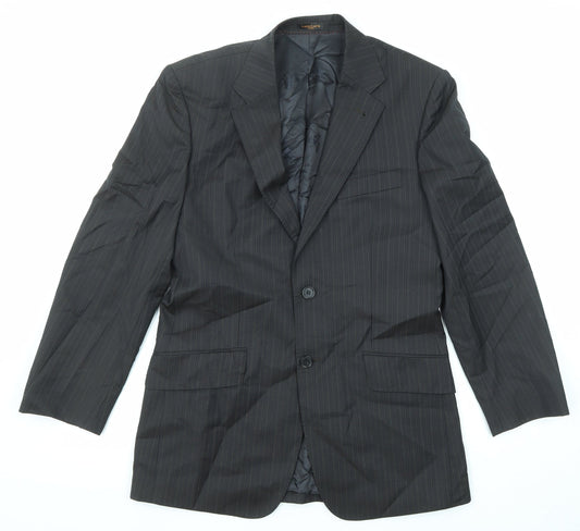 Mens UK Size 38 Simon Carter Regular Black Suit Jacket