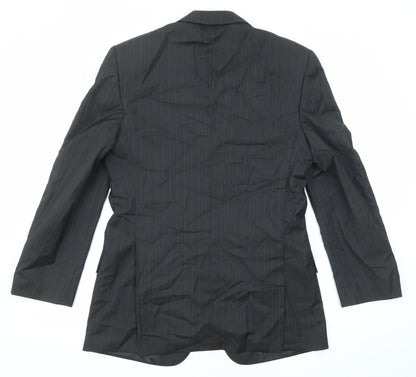 Mens UK Size 38 Simon Carter Regular Black Suit Jacket