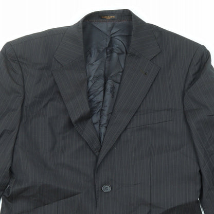 Mens UK Size 38 Simon Carter Regular Black Suit Jacket