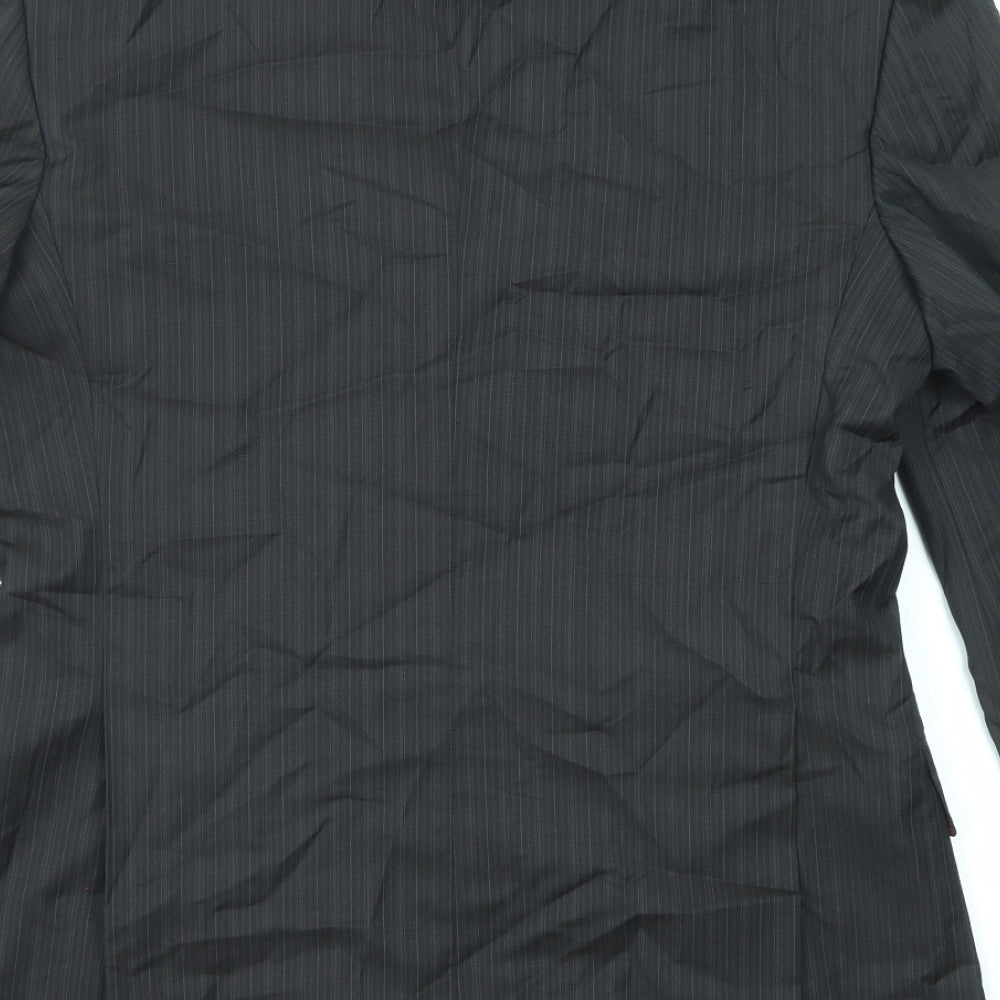 Mens UK Size 38 Simon Carter Regular Black Suit Jacket