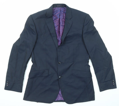 Mens UK Size 38 Gibson Regular Blue Suit Jacket