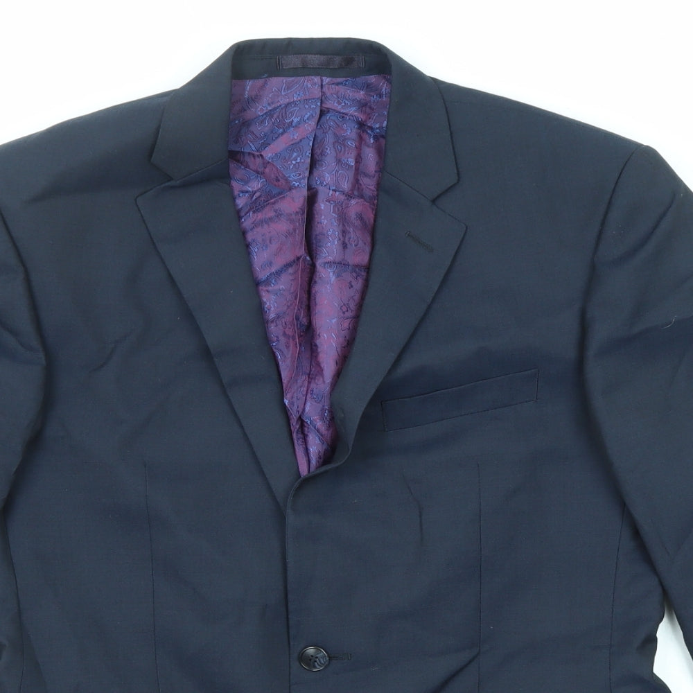Mens UK Size 38 Gibson Regular Blue Suit Jacket
