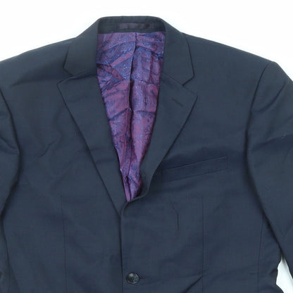 Mens UK Size 38 Gibson Regular Blue Suit Jacket