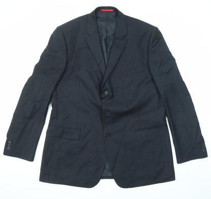 Mens UK Size 46 Burton Regular Black Suit Jacket