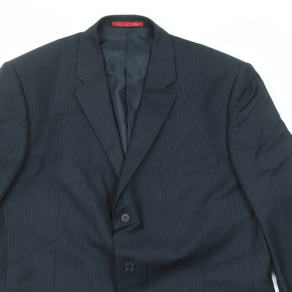 Mens UK Size 46 Burton Regular Black Suit Jacket