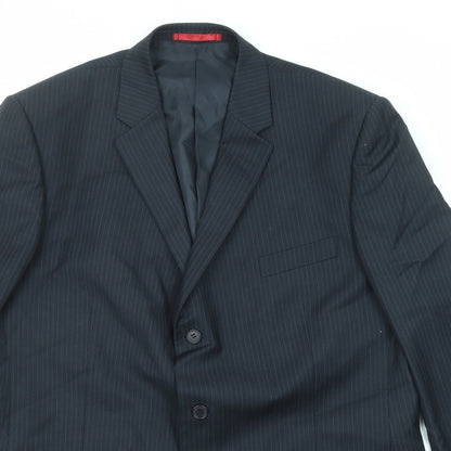 Mens UK Size 46 Burton Regular Black Suit Jacket