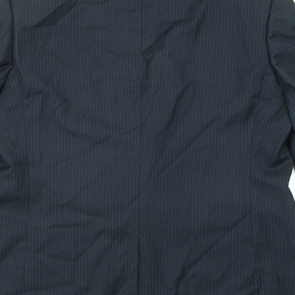 Mens UK Size 46 Burton Regular Black Suit Jacket