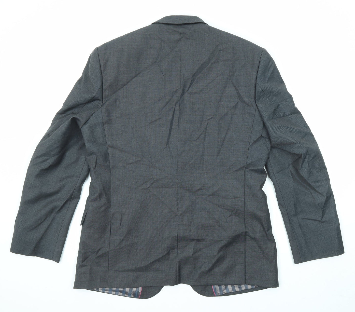 Flintoff Mens Grey Wool Jacket Suit Jacket Size 42 Regular