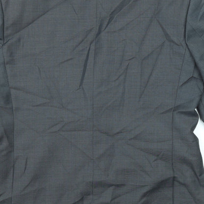 Flintoff Mens Grey Wool Jacket Suit Jacket Size 42 Regular