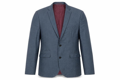 Connor Mens Blue Polyester Jacket Suit Jacket Size 42 Regular