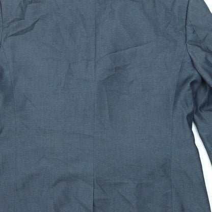 Connor Mens Blue Polyester Jacket Suit Jacket Size 42 Regular