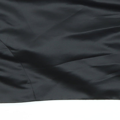 Debut Womens Black Jacket Blazer Size 12 - Flower Detail