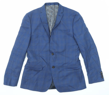 Mens UK Size 40 Limehaus Regular Blue Suit Jacket