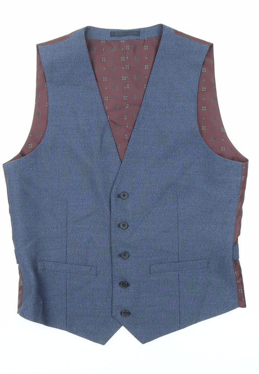 Mens UK Size 38 Burton Regular Blue Suit Jacket