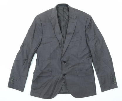 Mens UK Size 40 Paul Costelloe Regular Grey Suit Jacket