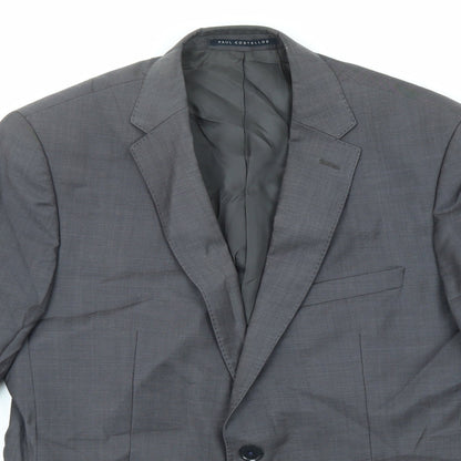 Mens UK Size 40 Paul Costelloe Regular Grey Suit Jacket