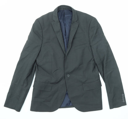 Mens UK Size 40 Topman Regular Grey Suit Jacket