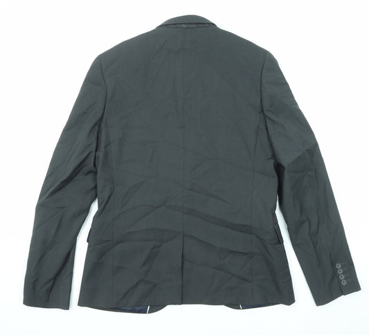 Mens UK Size 40 Topman Regular Grey Suit Jacket