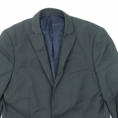Mens UK Size 40 Topman Regular Grey Suit Jacket