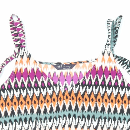 Womens UK Size 10 Marks and Spencer Multicoloured Basic Tank